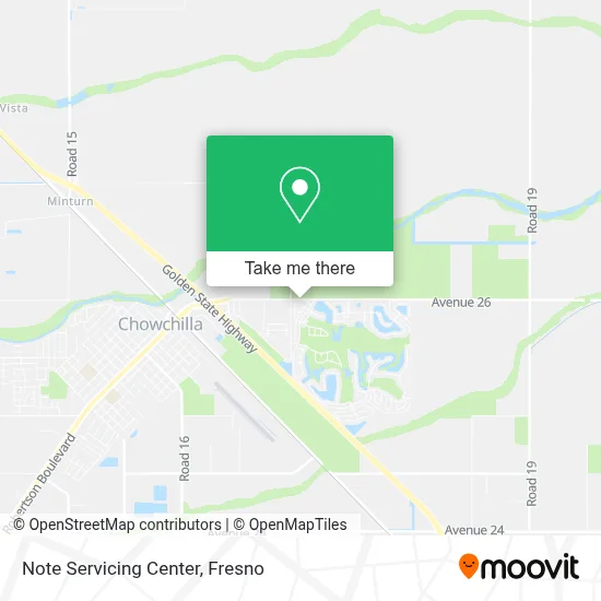 Note Servicing Center map