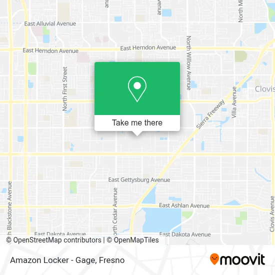 Amazon Locker - Gage map