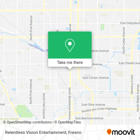 Relentless Vision Entertainment map