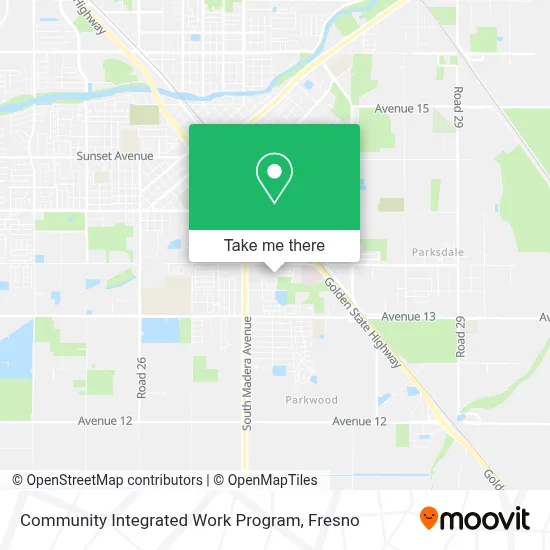 Community Integrated Work Program map