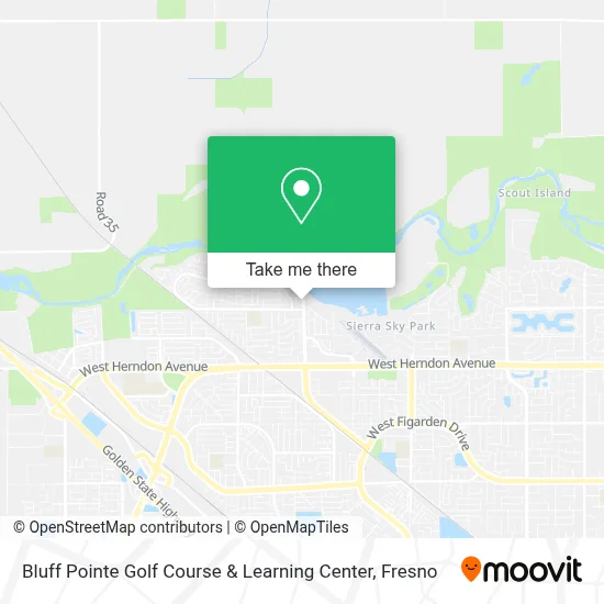 Bluff Pointe Golf Course & Learning Center map