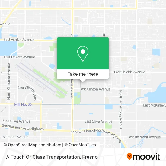 A Touch Of Class Transportation map