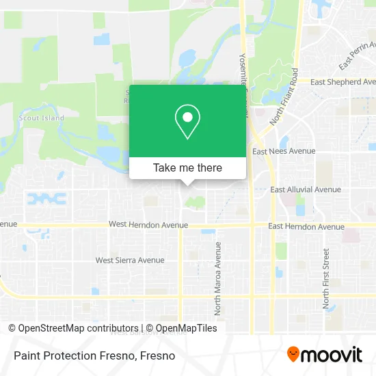 Paint Protection Fresno map