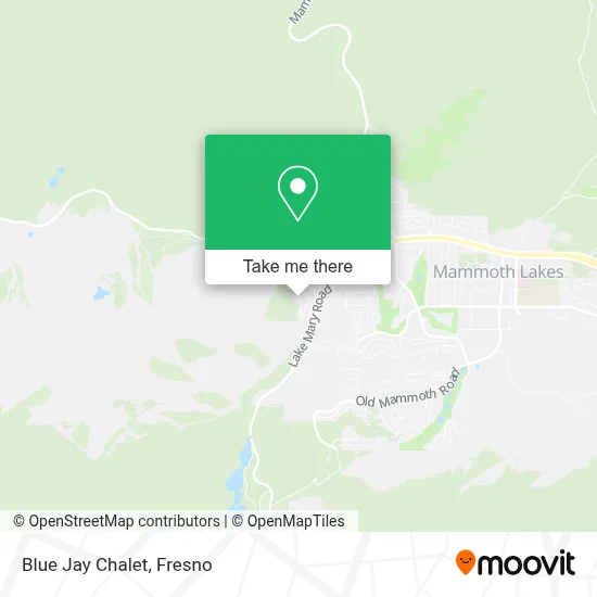 Blue Jay Chalet map