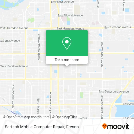 Sartech Mobile Computer Repair map