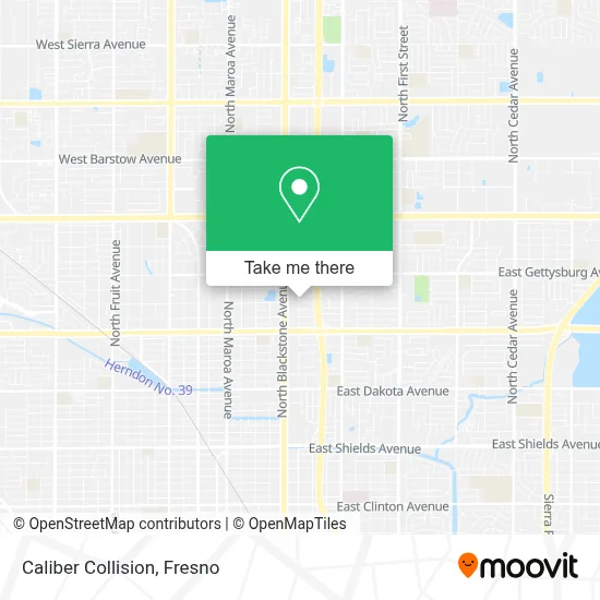 Caliber Collision map
