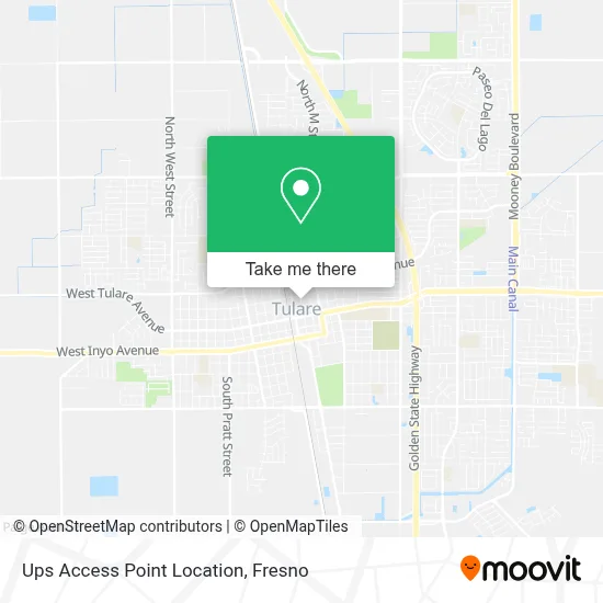 Ups Access Point Location map