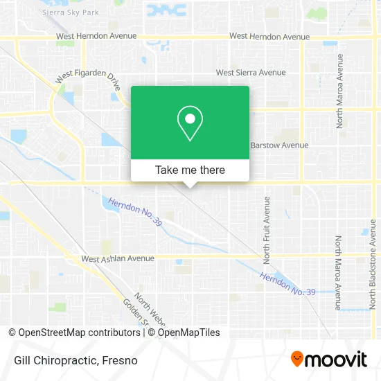 Gill Chiropractic map
