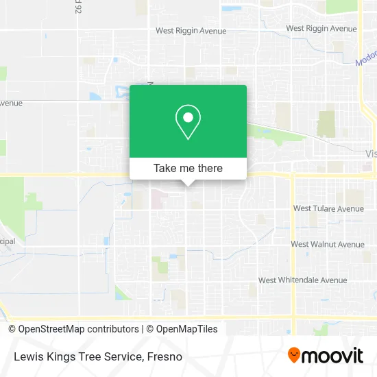 Lewis Kings Tree Service map
