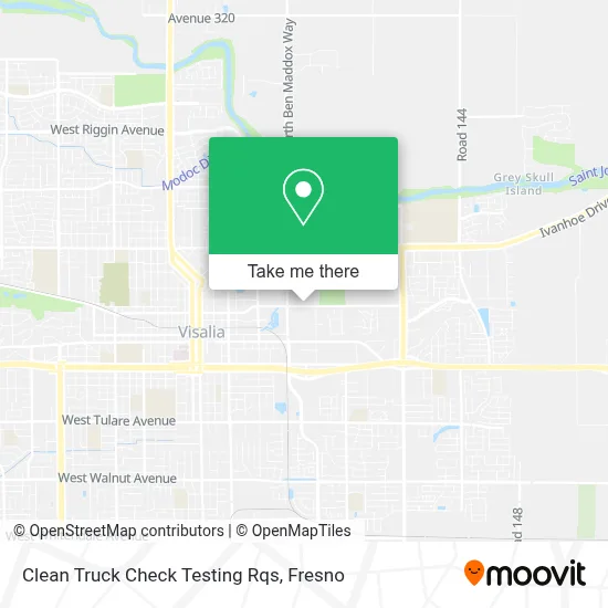 Clean Truck Check Testing Rqs map