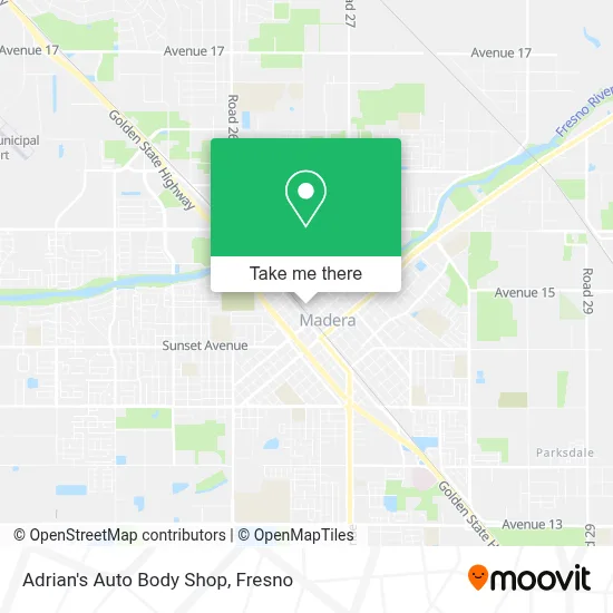 Adrian's Auto Body Shop map