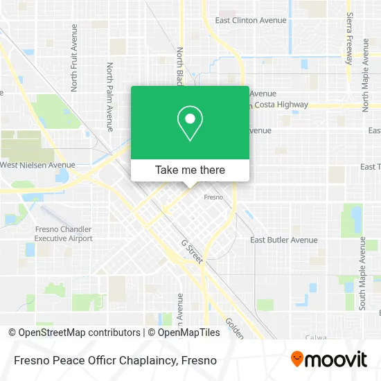 Fresno Peace Officr Chaplaincy map