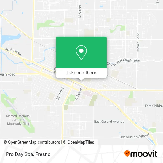 Pro Day Spa map