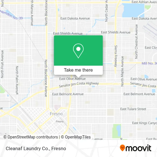 Cleanaf Laundry Co. map
