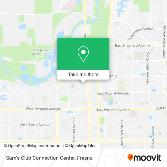 Sam's Club Connection Center map