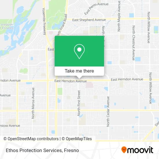 Ethos Protection Services map