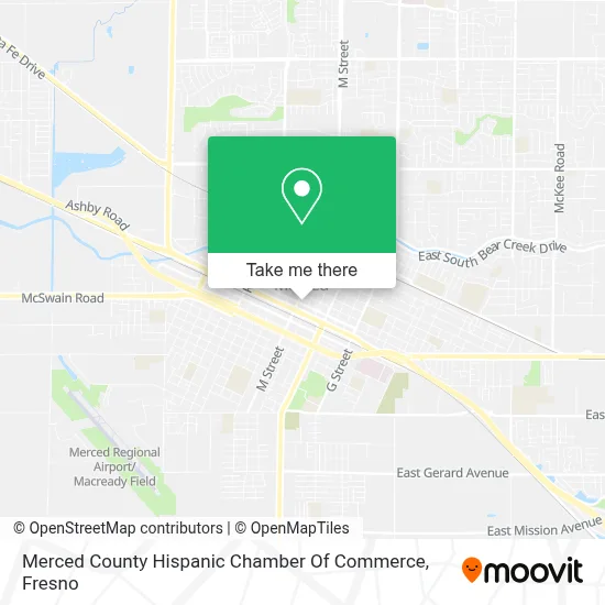Merced County Hispanic Chamber Of Commerce map
