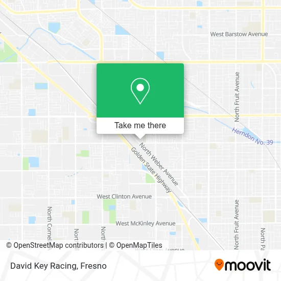 David Key Racing map