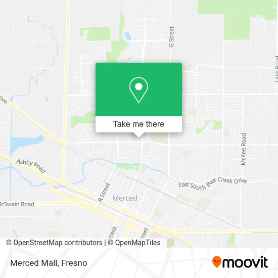Merced Mall map