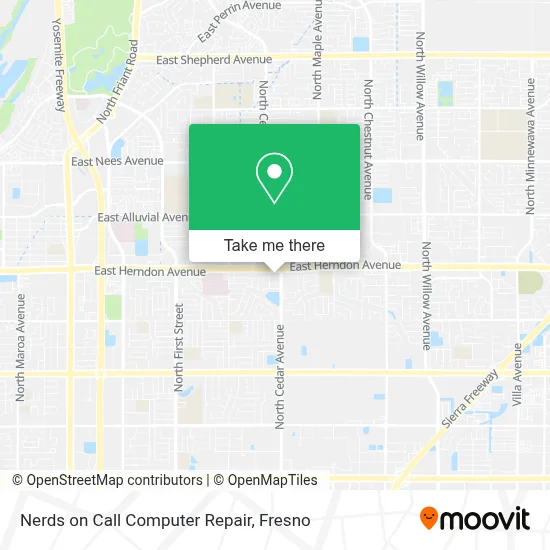 Nerds on Call Computer Repair map