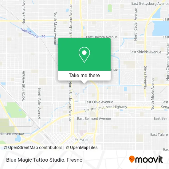 Blue Magic Tattoo Studio map
