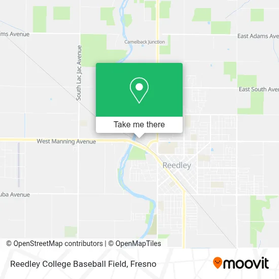 Reedley College Baseball Field map