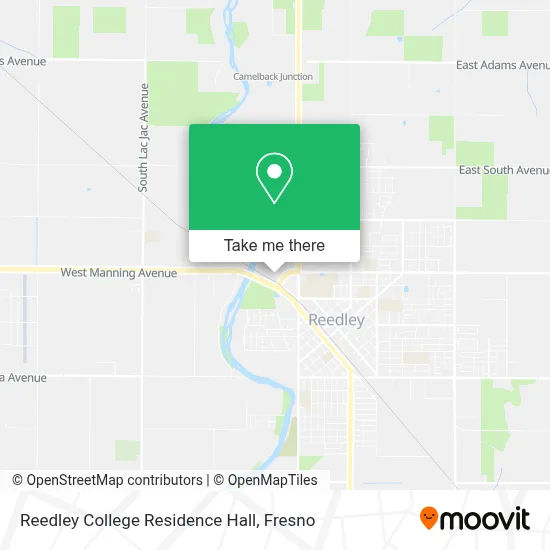 Reedley College Residence Hall map