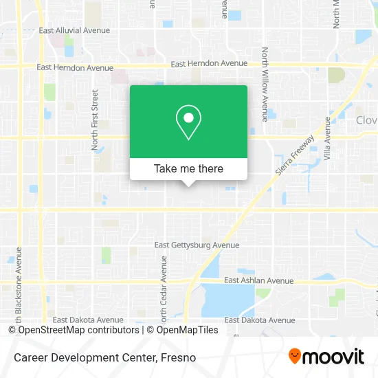 Career Development Center map