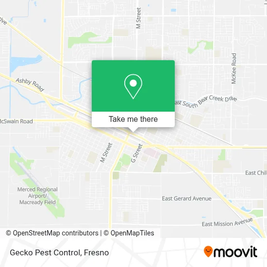 Gecko Pest Control map