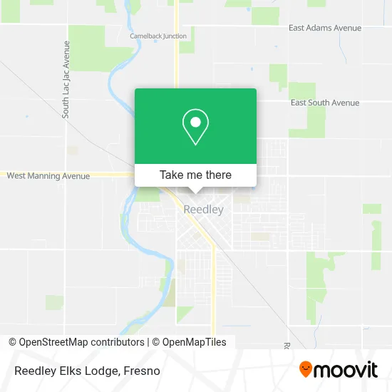 Reedley Elks Lodge map