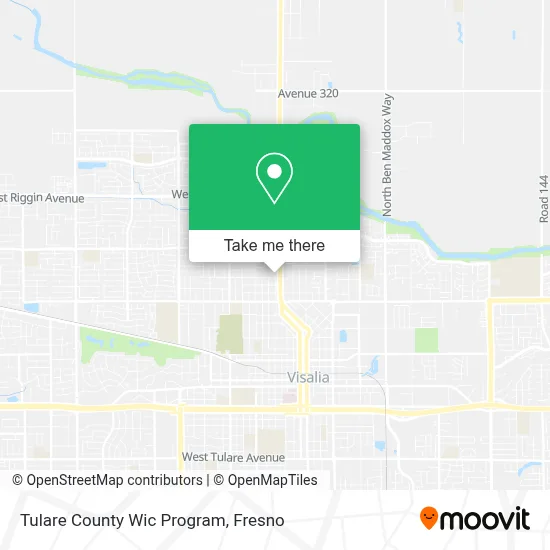 Tulare County Wic Program map