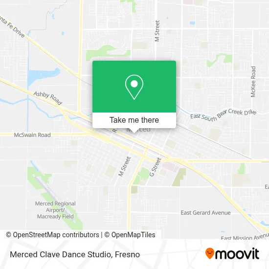 Merced Clave Dance Studio map