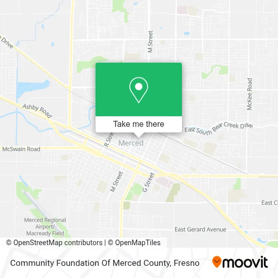 Community Foundation Of Merced County map