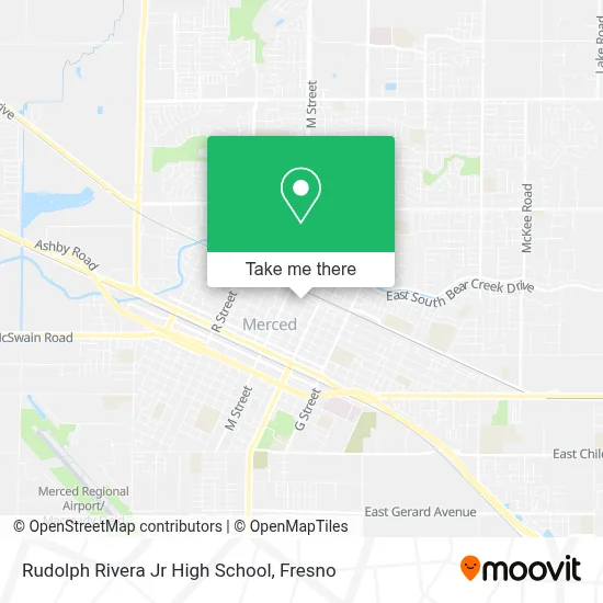 Rudolph Rivera Jr High School map