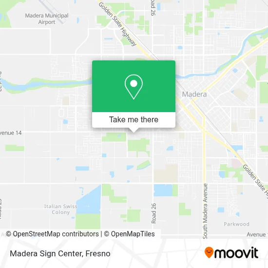 Madera Sign Center map