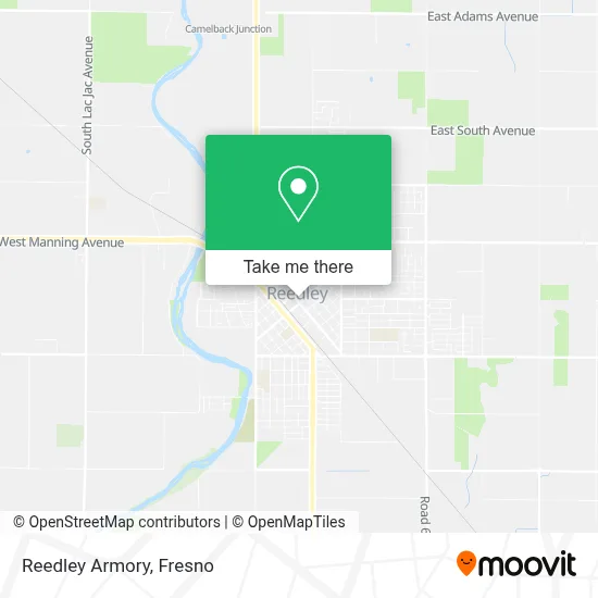 Reedley Armory map