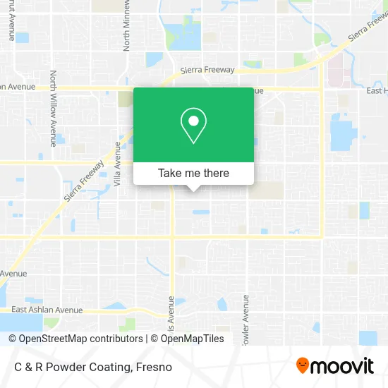 C & R Powder Coating map