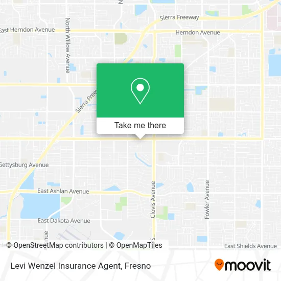 Levi Wenzel Insurance Agent map