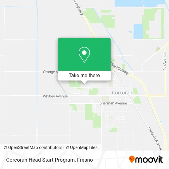Corcoran Head Start Program map