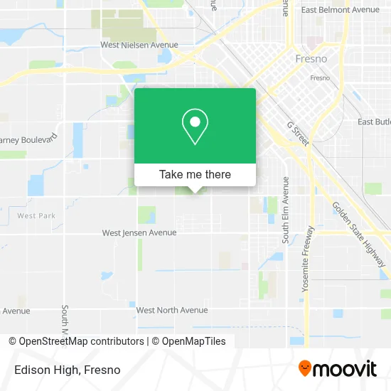 Edison High map