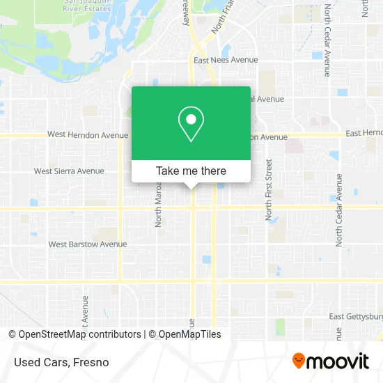 Used Cars map