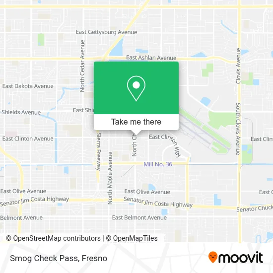Smog Check Pass map