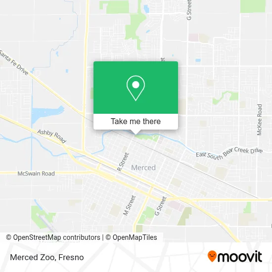 Merced Zoo map