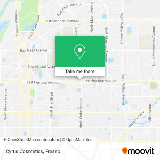 Cyrus Cosmetics map