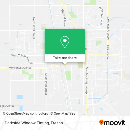 Darkside Window Tinting map