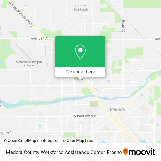 Madera County Workforce Assistance Center map