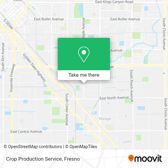 Crop Production Service map