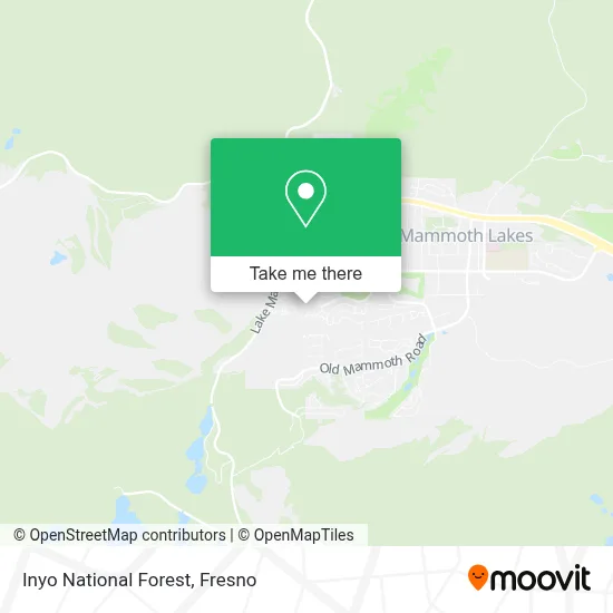 Inyo National Forest map