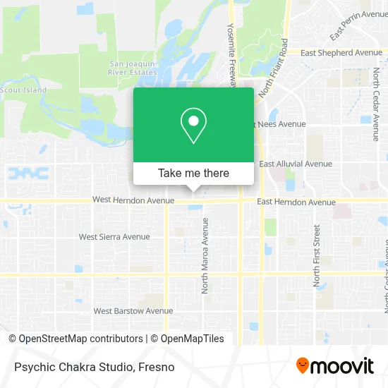 Psychic Chakra Studio map