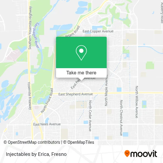 Injectables by Erica map